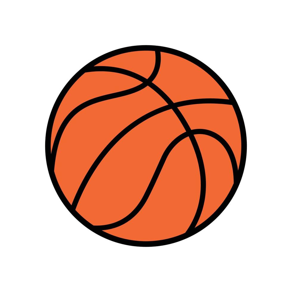 illustration vectorielle de basket-ball icône, graphique de basket-ball vecteur