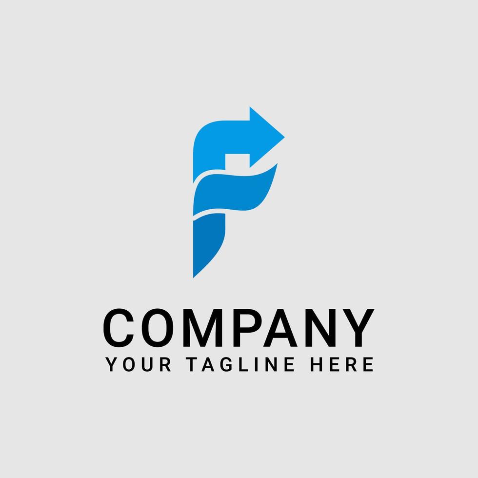 création de logo pour les entreprises avec la lettre f vecteur