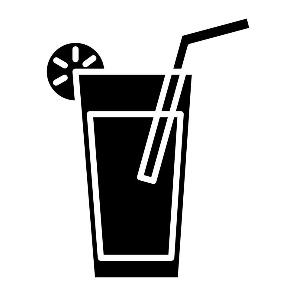 icône de glyphe de limonade vecteur
