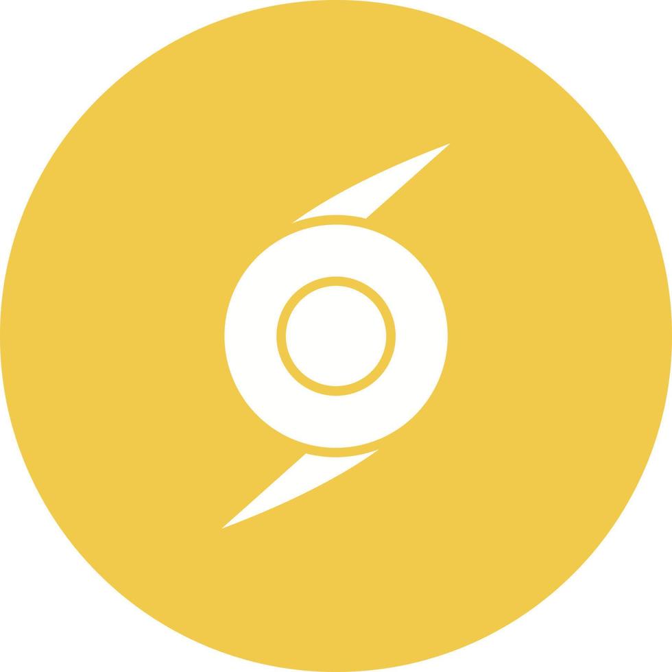 icône de bakground de cercle de glyphe d'ouragan vecteur