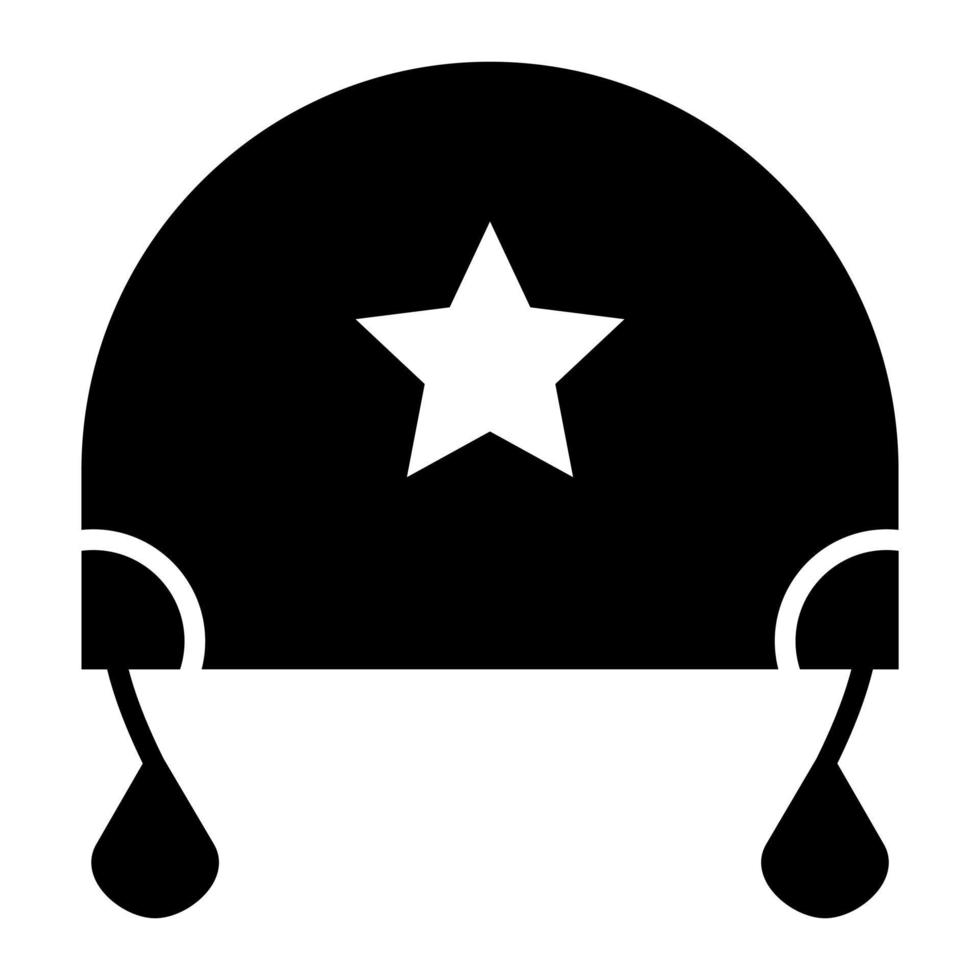 icône de glyphe d'oreillettes vecteur