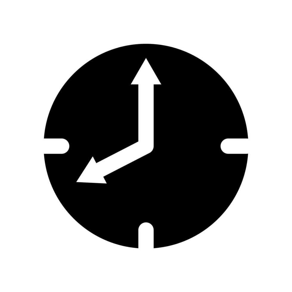 modèle d'icône d'horloge vecteur