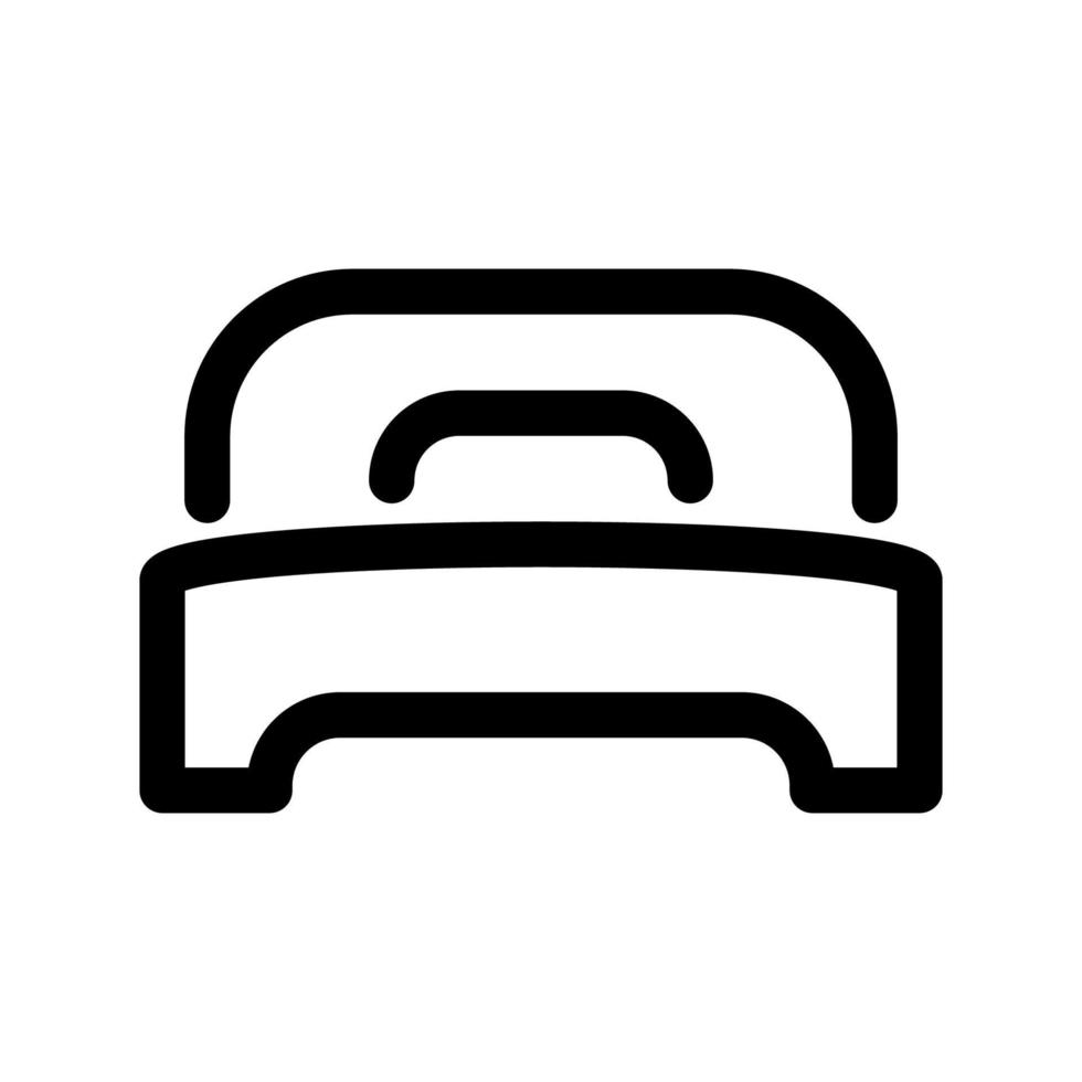 modèle d'icône de lit vecteur