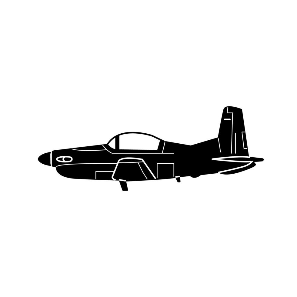 icône d'avion militaire vecteur