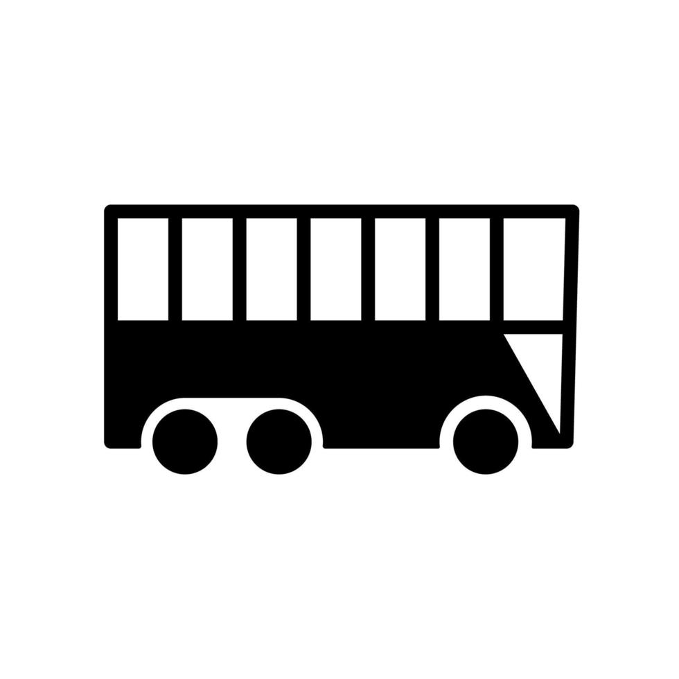 modèle d'icône de bus vecteur