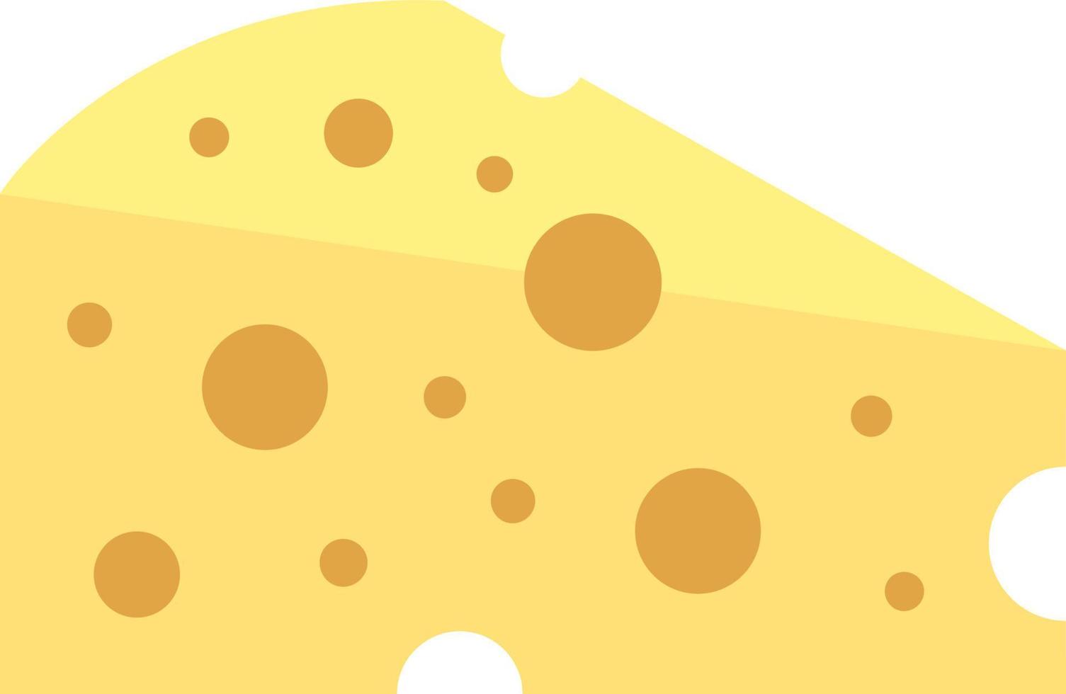 icône de couleur plate de fromage vecteur