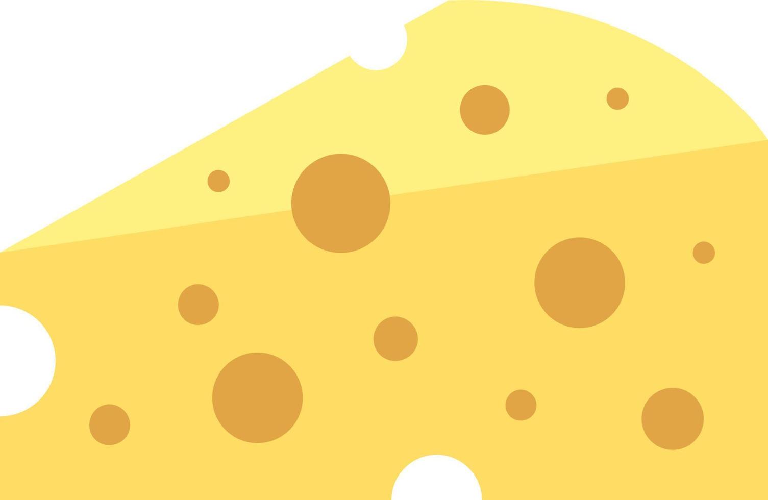 icône de couleur plate de fromage vecteur