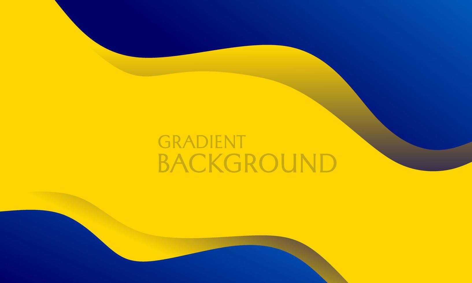 arrière-plan simple dans un style moderne et dynamique de couleur bleue et jaune. utilisé pour concevoir des bannières, des affiches, des dépliants vecteur