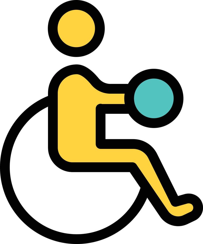 illustration vectorielle de sport en fauteuil roulant sur fond. symboles de qualité premium. icônes vectorielles pour le concept et la conception graphique. vecteur