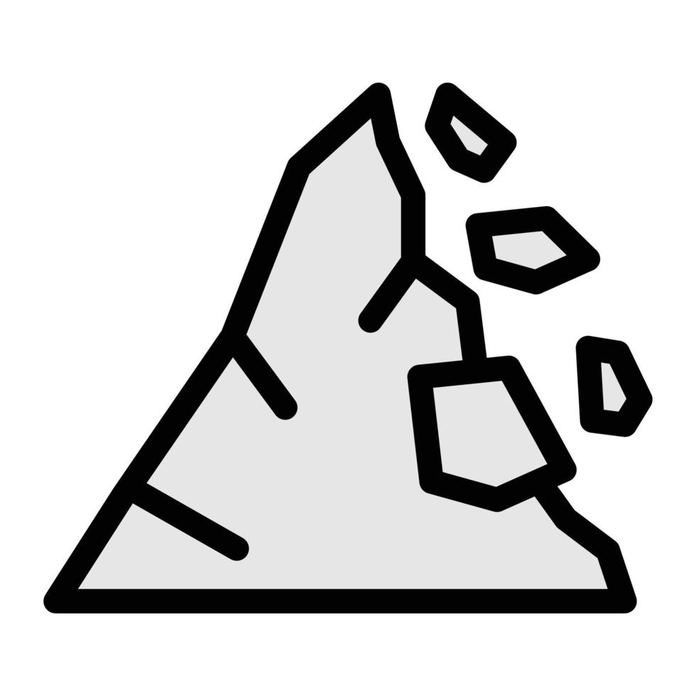 illustration vectorielle de roche sur fond.symboles de qualité premium.icônes vectorielles pour le concept et la conception graphique. vecteur