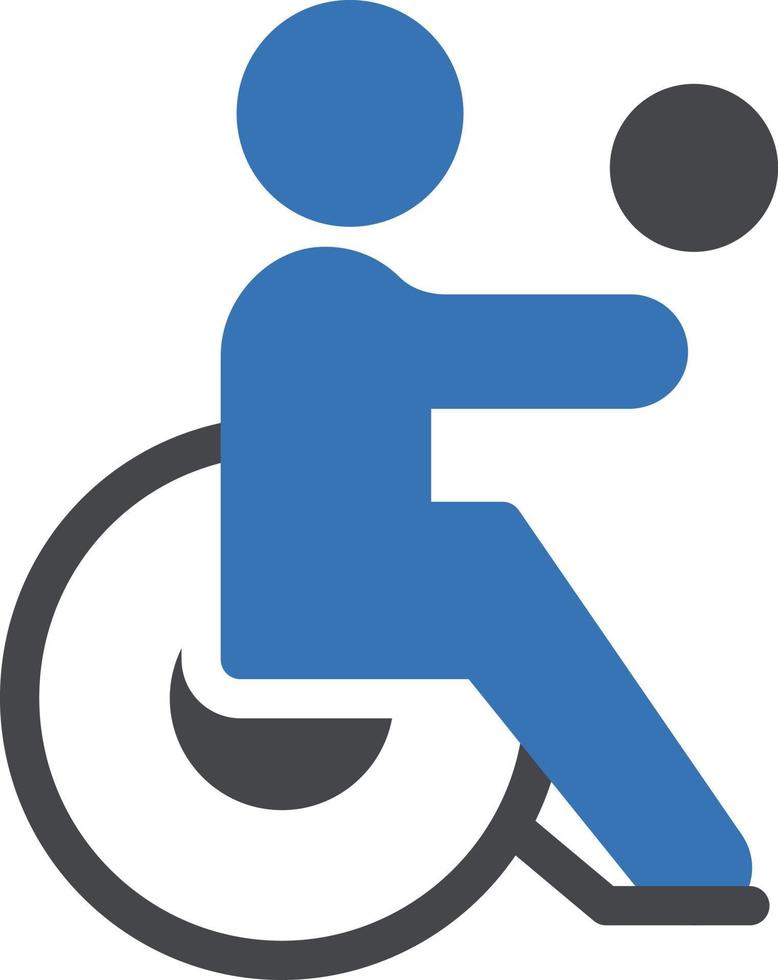 illustration vectorielle de jeu en fauteuil roulant sur un arrière-plan.symboles de qualité premium.icônes vectorielles pour le concept et la conception graphique. vecteur
