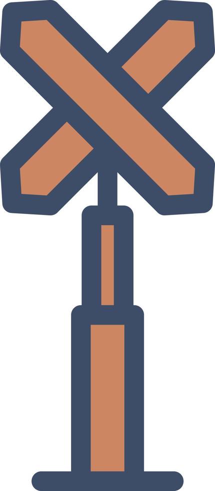 illustration vectorielle de signal ferroviaire sur fond.symboles de qualité premium.icônes vectorielles pour le concept et la conception graphique. vecteur