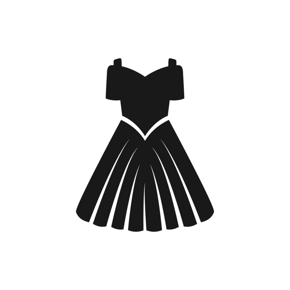 vecteur de modèle de conception d'icône de robe
