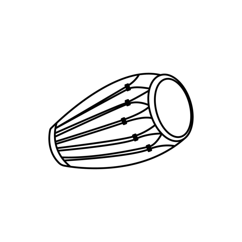 vecteur de modèle de conception d'icône kendang