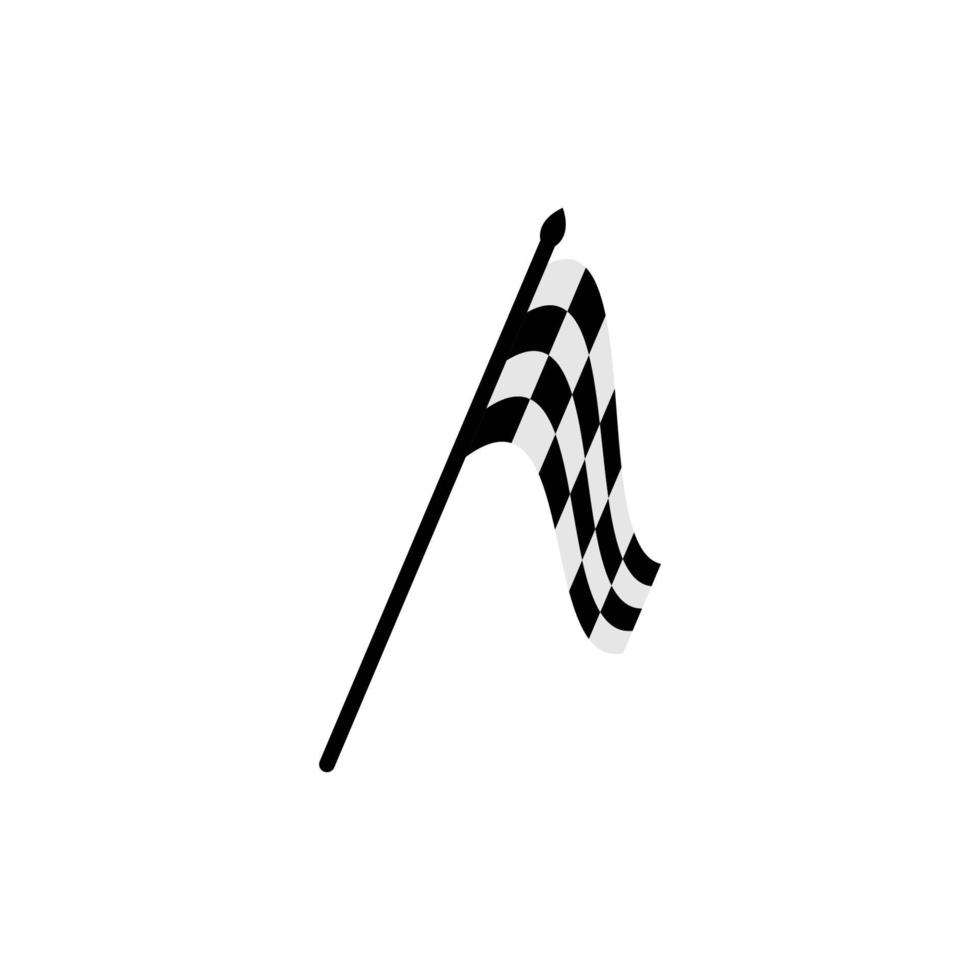 modèle de conception d'icône de drapeaux de course vecteur