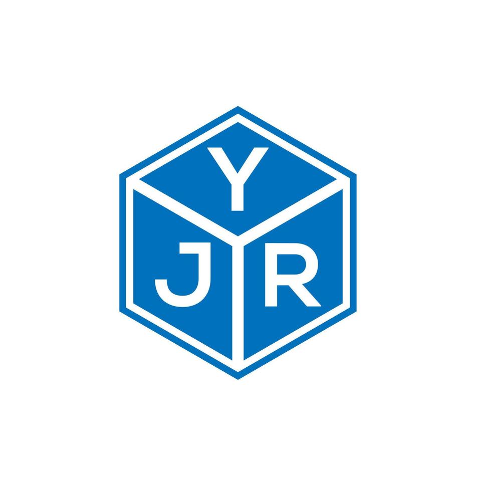 création de logo de lettre yjr sur fond blanc. concept de logo de lettre initiales créatives yjr. conception de lettre yjr. vecteur