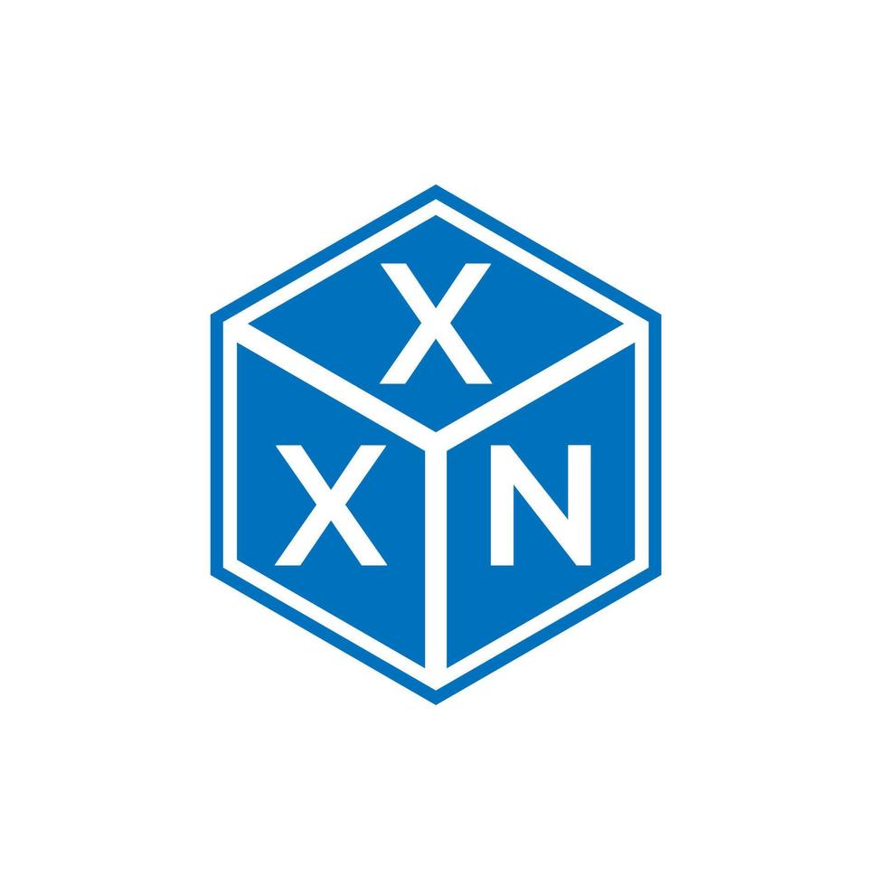 création de logo de lettre xxn sur fond blanc. concept de logo de lettre initiales créatives xxn. conception de lettre xxn. vecteur