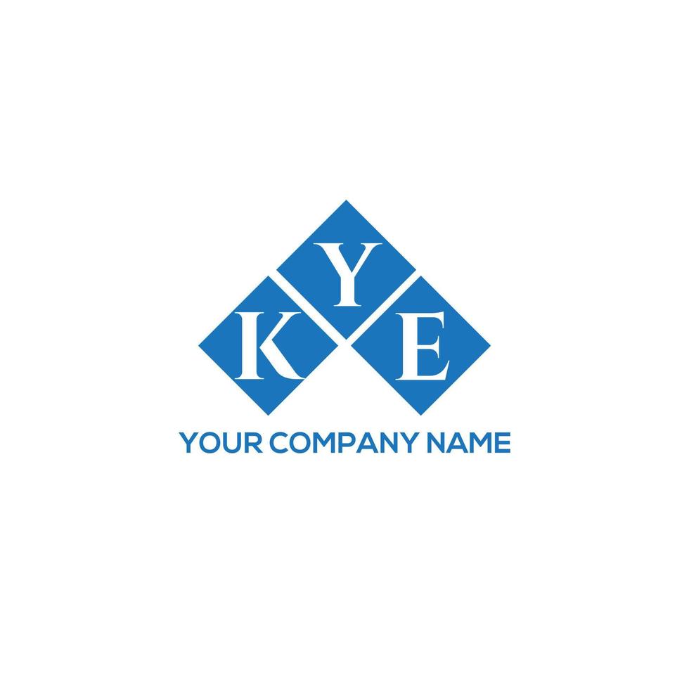 création de logo de lettre kye sur fond blanc. concept de logo de lettre initiales créatives kye. conception de lettre kye. vecteur