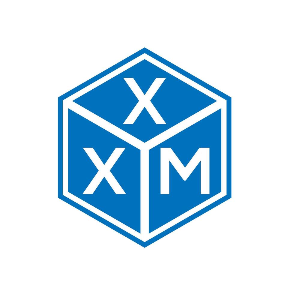 création de logo de lettre xxm sur fond blanc. concept de logo de lettre initiales créatives xxm. conception de lettre xxm. vecteur