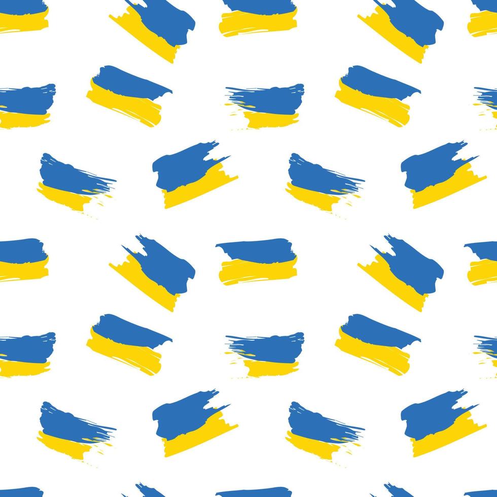 modèle sans couture de drapeau ukrainien. répéter le motif vecteur