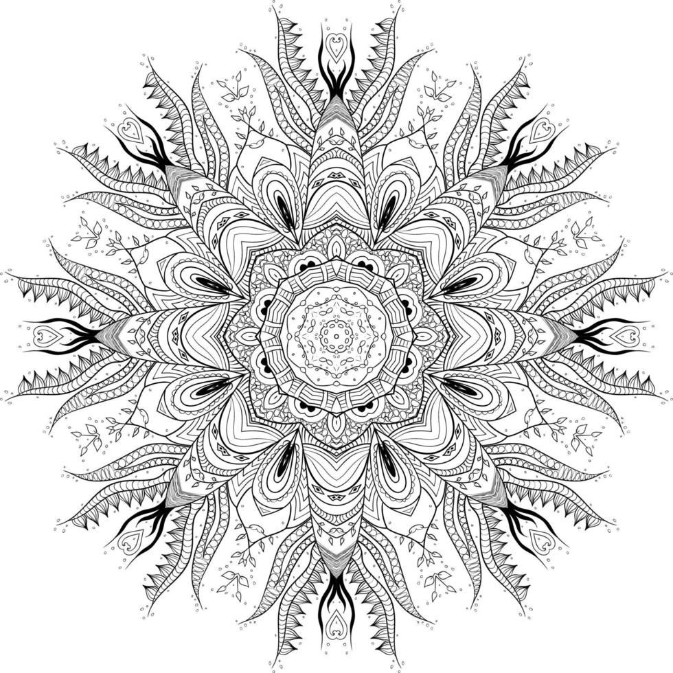 fond de mandala abstrait vecteur