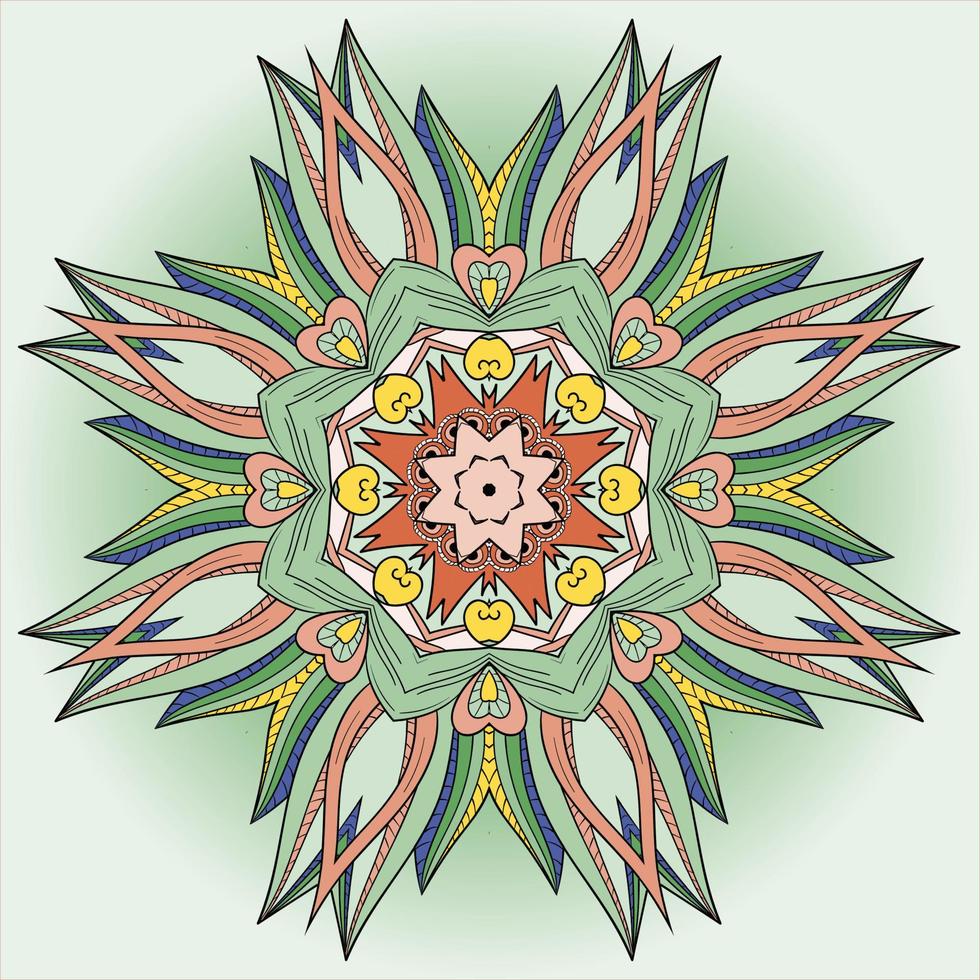 fond de mandala abstrait vecteur