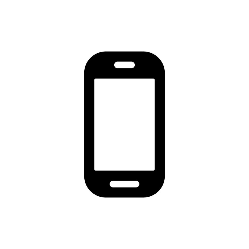 ensemble d'icônes vectorielles noires, isolées sur fond blanc. illustration plate sur un smartphone à thème vecteur