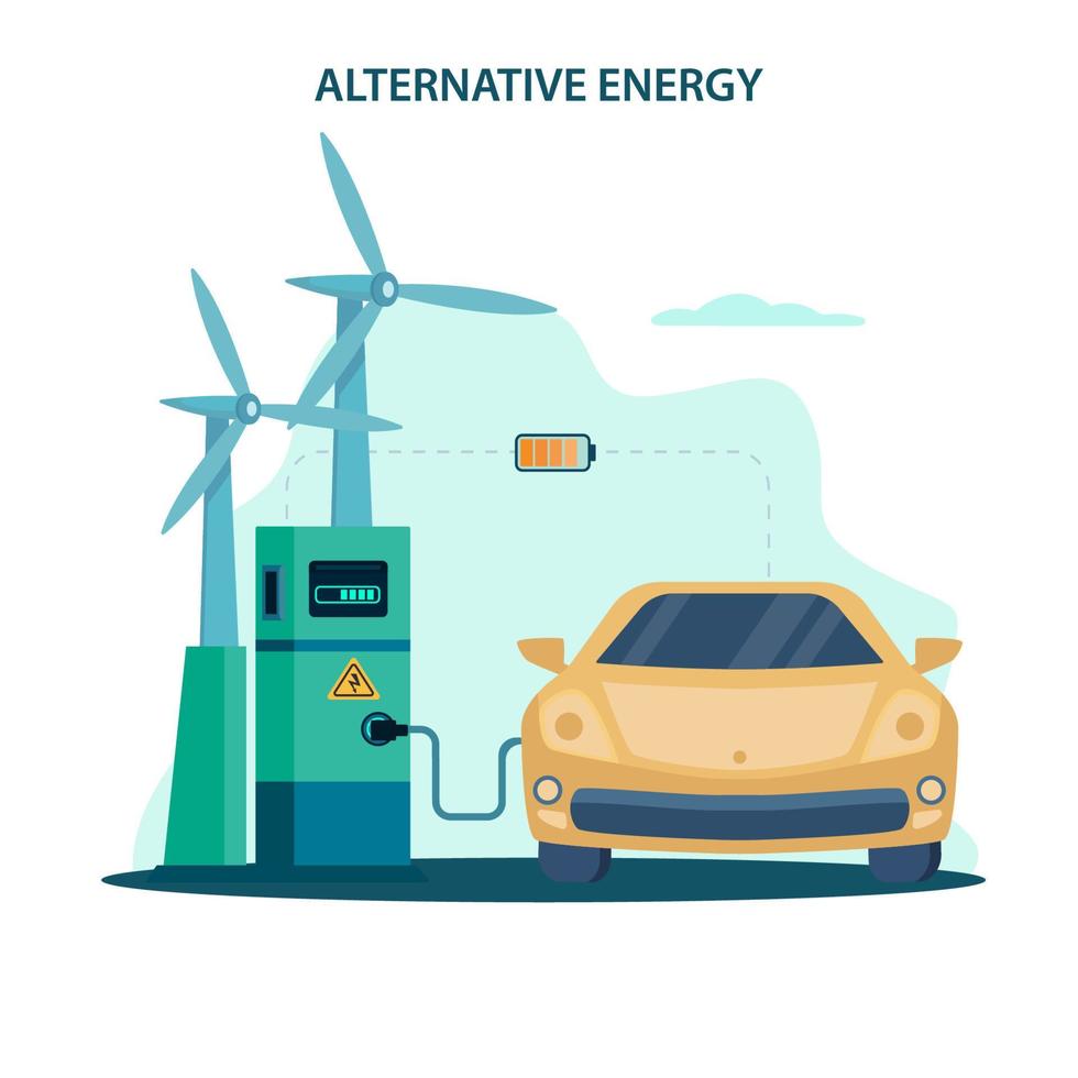 vecteur d'énergie alternative. application d'énergie pour la maison intelligente, boutique de panneaux solaires et carte des bornes de recharge