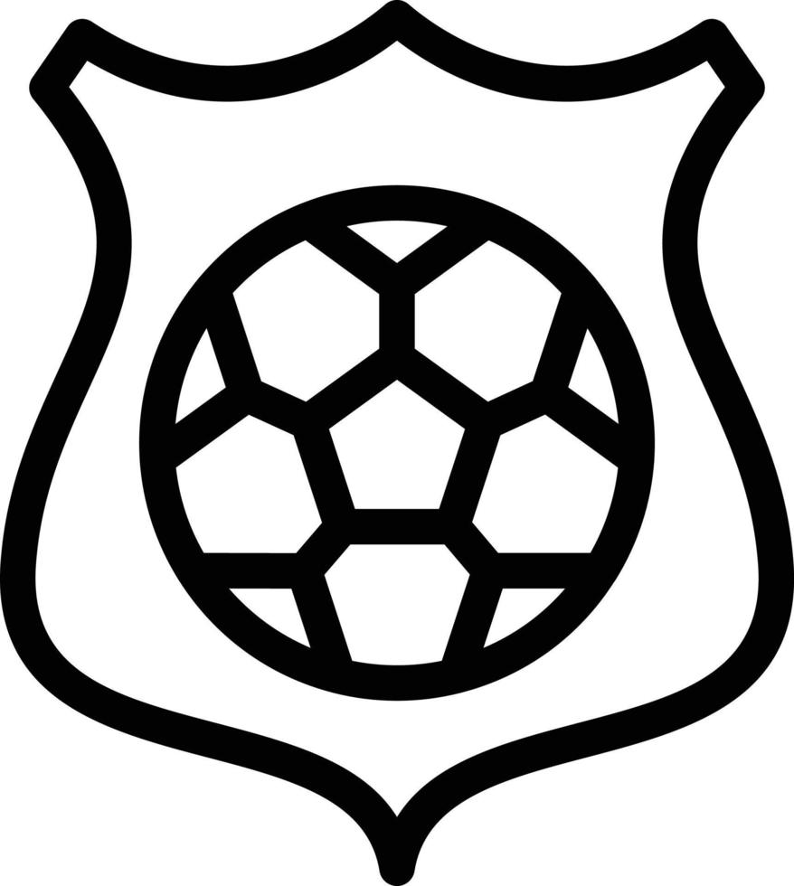 illustration vectorielle de football insigne sur fond.symboles de qualité premium.icônes vectorielles pour le concept et la conception graphique. vecteur
