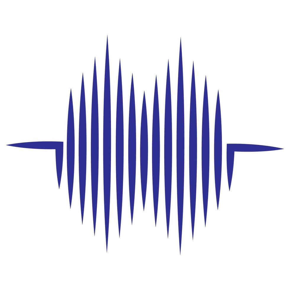 logo d'onde sonore vecteur