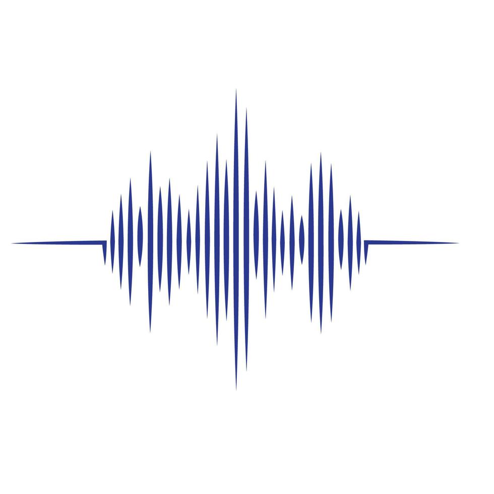 logo d'onde sonore vecteur