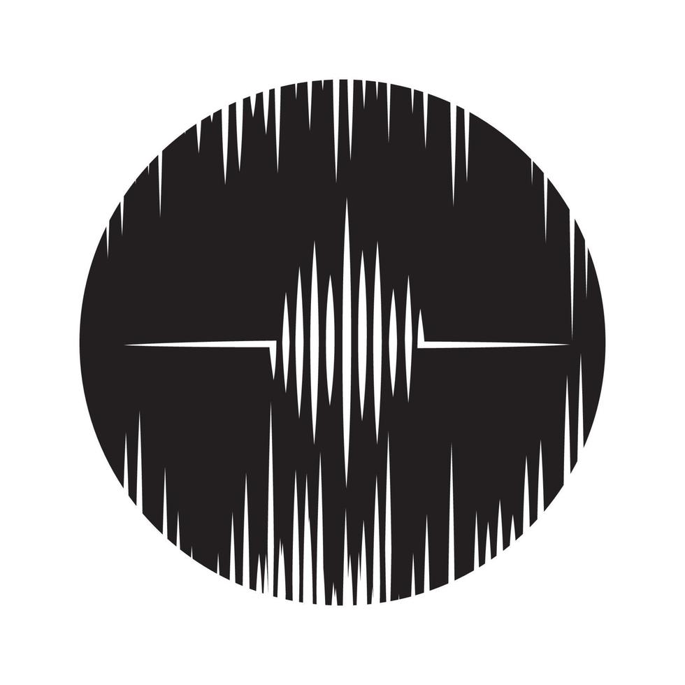 logo d'onde sonore vecteur