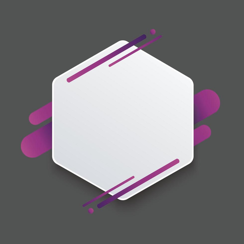 illustration vectorielle de modèle de fond hexagone violet vecteur