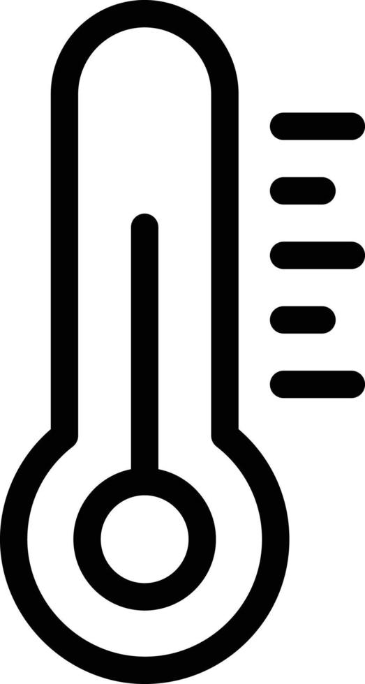 illustration vectorielle de température sur un fond. symboles de qualité premium. icônes vectorielles pour le concept et la conception graphique. vecteur