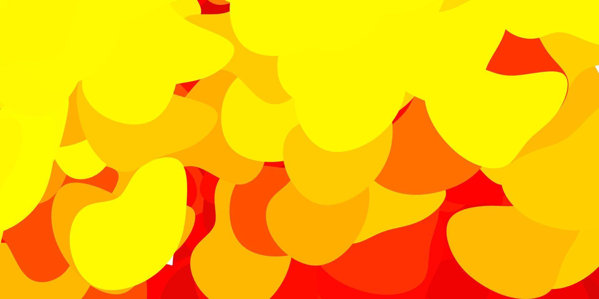 modèle vectoriel rouge foncé, jaune avec des formes abstraites.