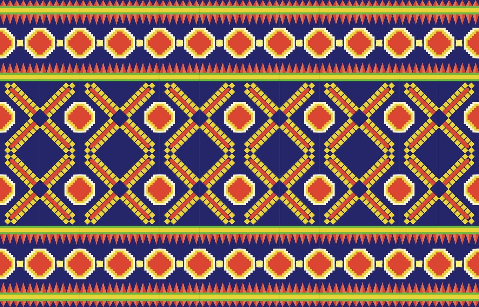 motif ethnique tribal oriental géométrique conception de fond traditionnelle pour tapis, papier peint, vêtements, emballage, batik, tissu, style de broderie d'illustration vectorielle. vecteur