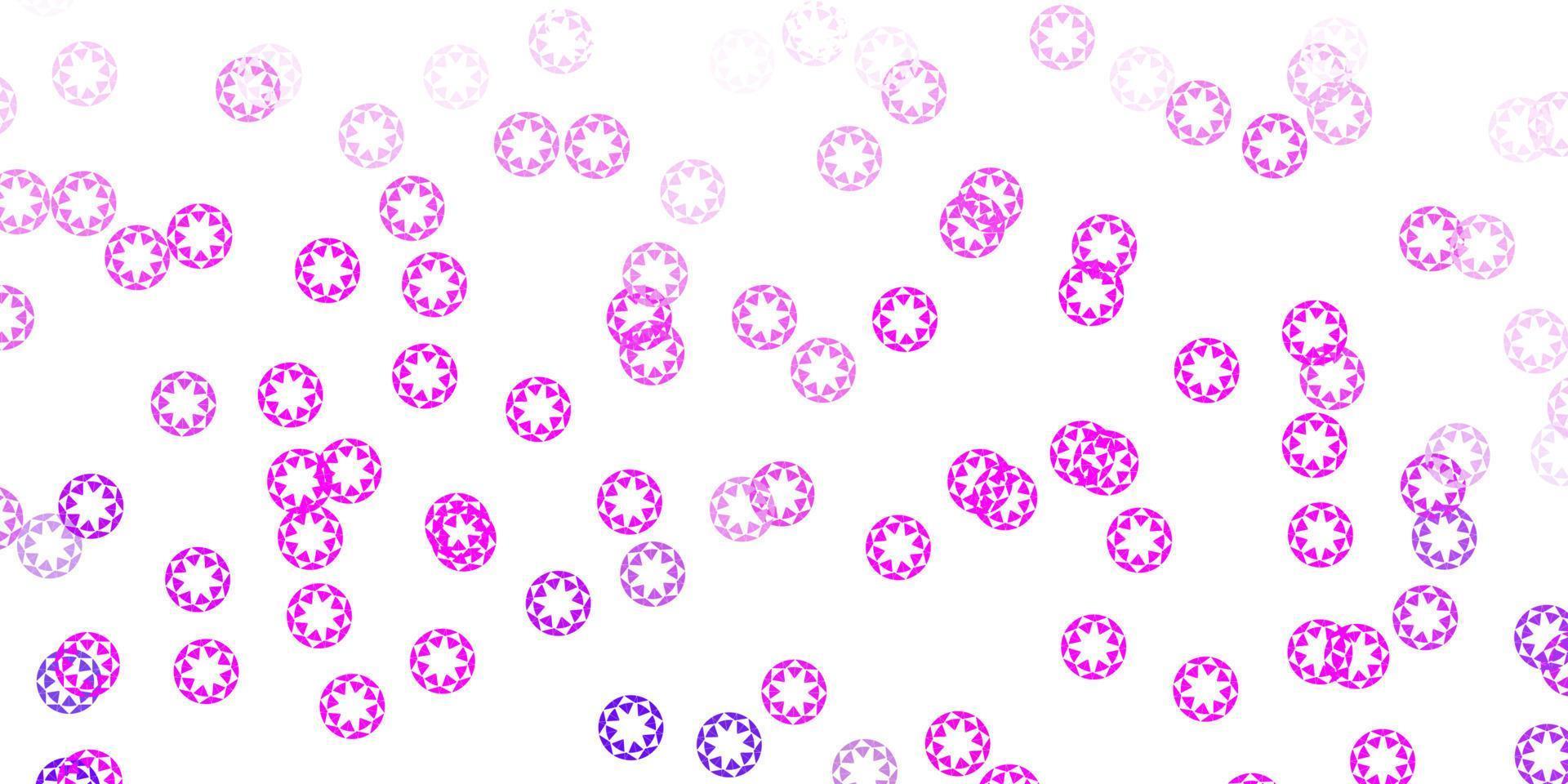 modèle vectoriel violet clair, rose avec des cercles.