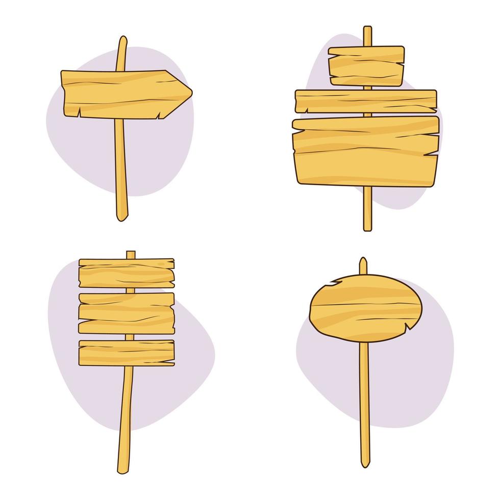 vecteur de modèle de panneau en bois