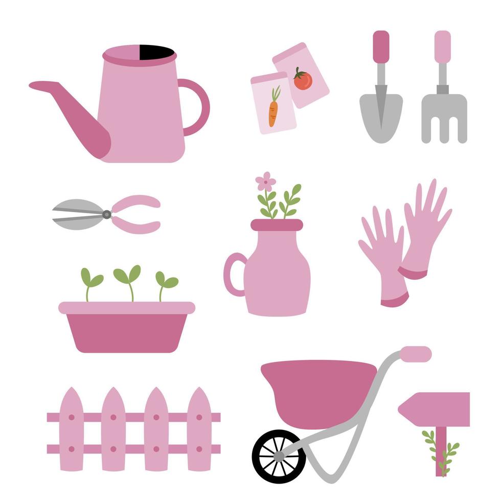 outils de jardinage illustration d'élément vectoriel