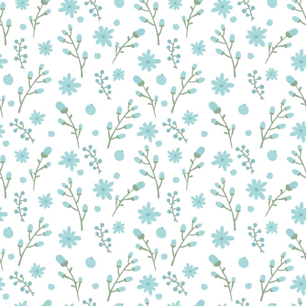 motif fleuri. jolies fleurs sur fond blanc. impression de petites fleurs. petite impression. texture vectorielle continue. fond floral vintage. vecteur