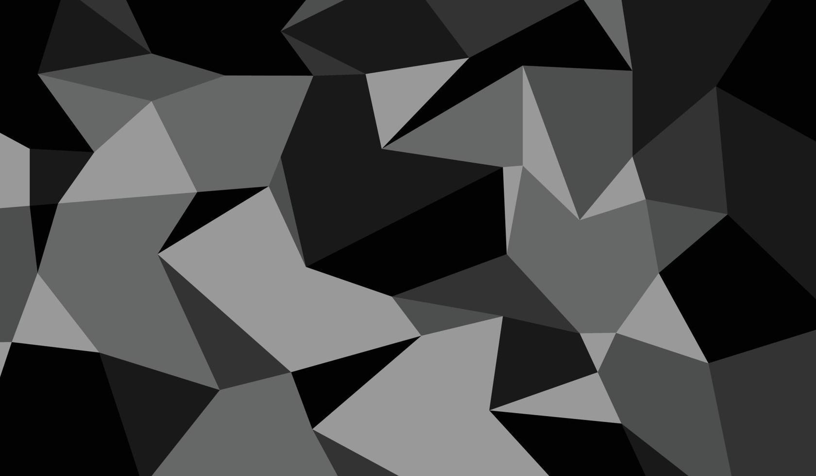 fond de polygone noir, fond abstrait d'art vecteur