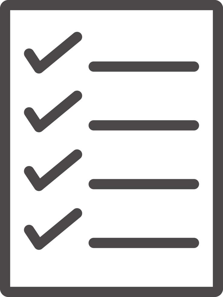 icône de la liste de contrôle de l'entreprise. icône de la liste de contrôle. symbole du presse-papiers. vecteur