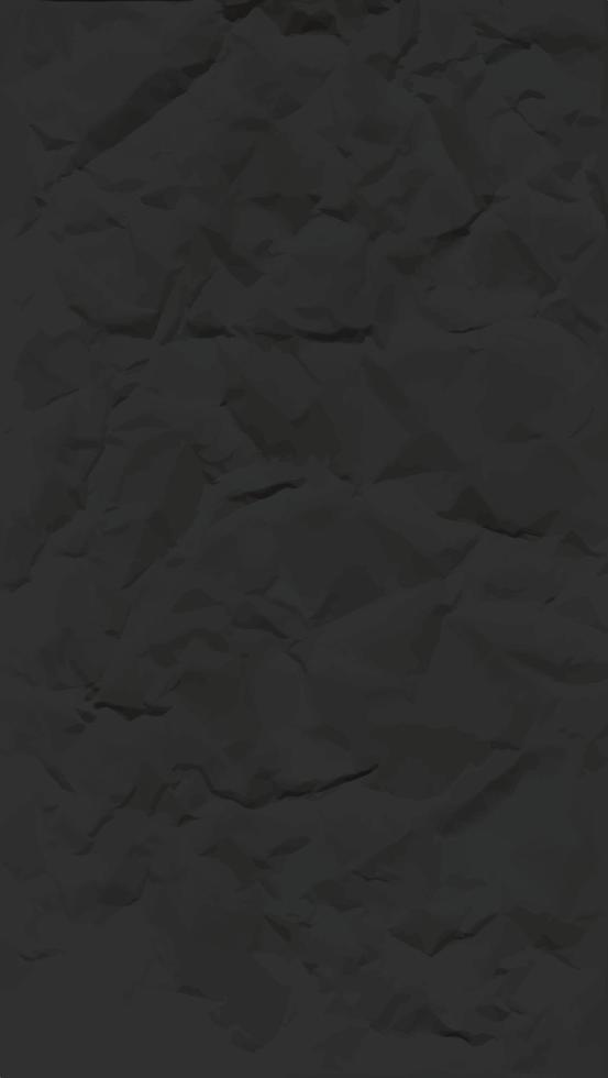 texture de papier froissé noir réaliste. grunge rugueux isolé vieux blanc. bords déchirés. illustration vectorielle. vecteur