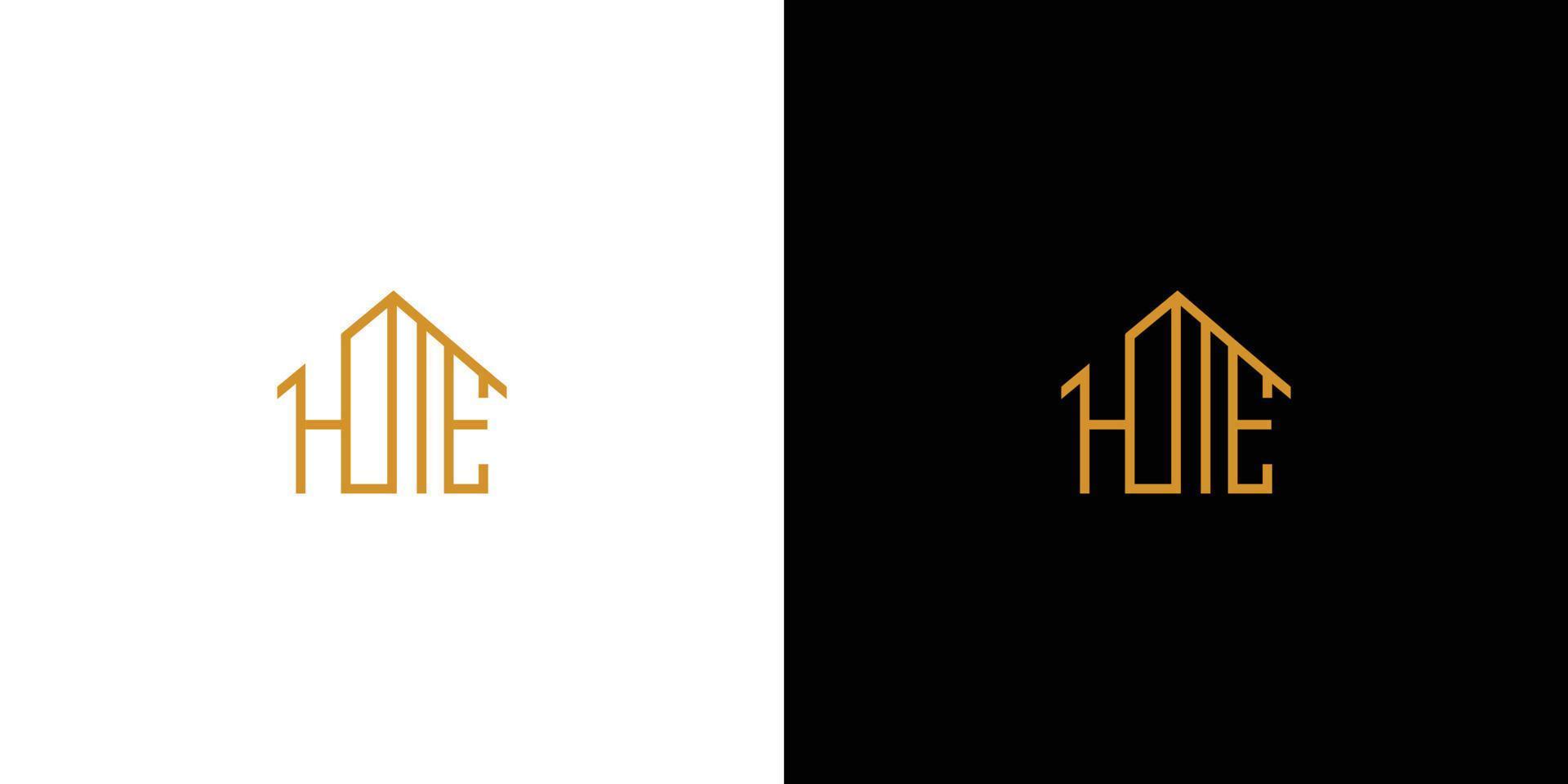 création de logo de maison unique et moderne vecteur