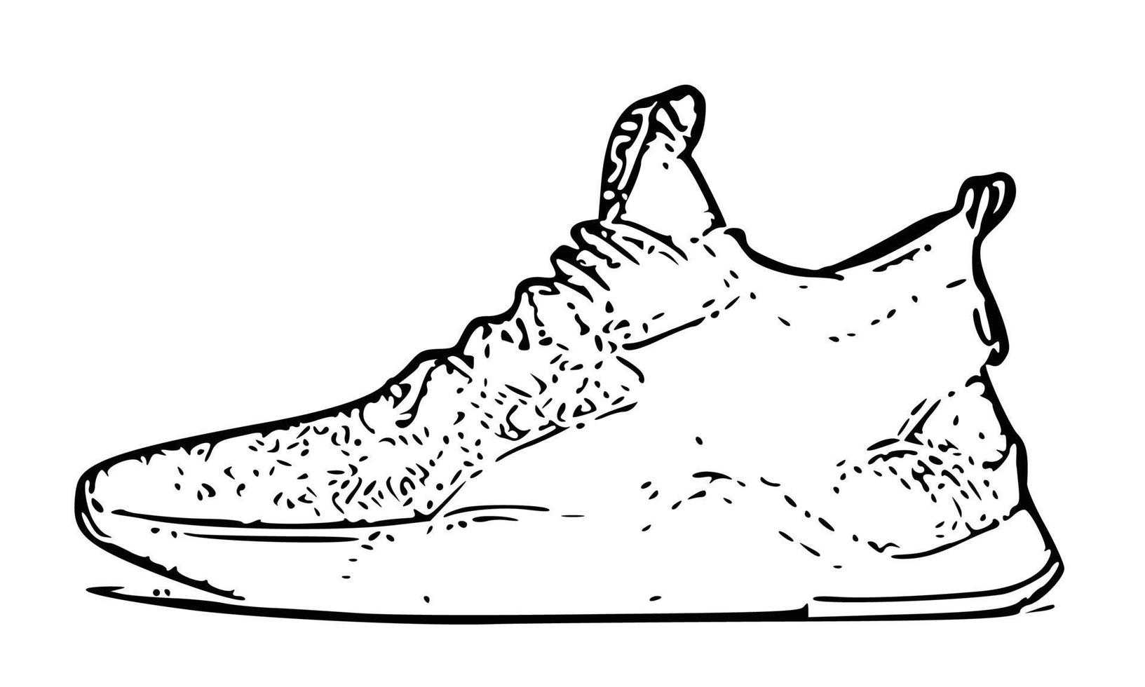 illustration de chaussures isolées sur blanc vecteur