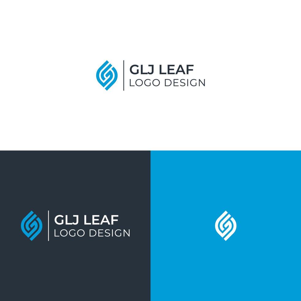 vecteur de conception de logo glj ou gjl