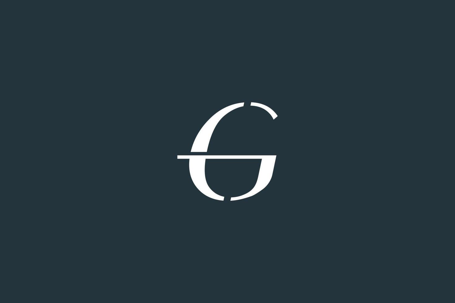 modèle de vecteur de conception de logo minimal g
