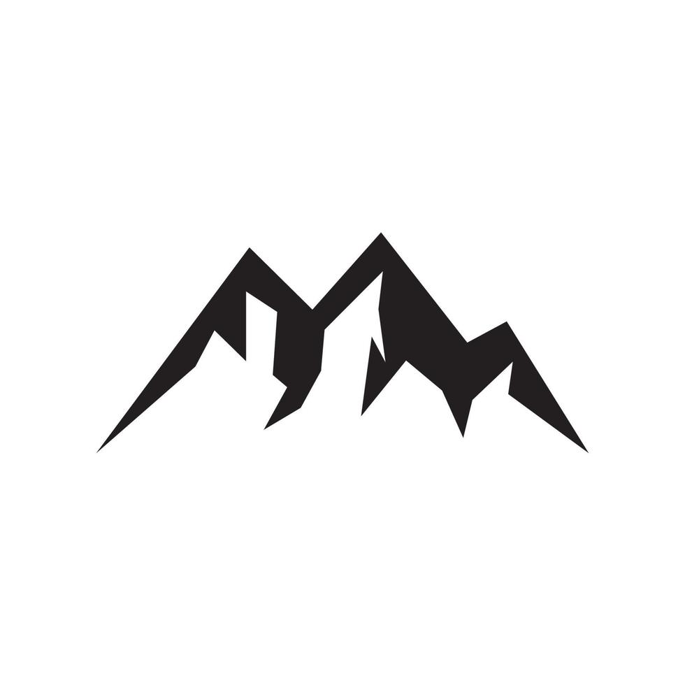 vecteur de conception de logo icône montagne