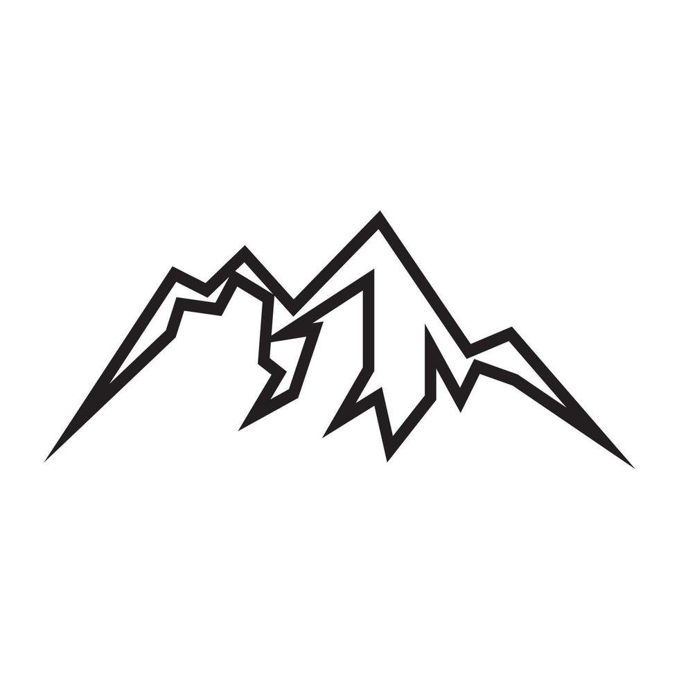 vecteur de conception de logo icône montagne