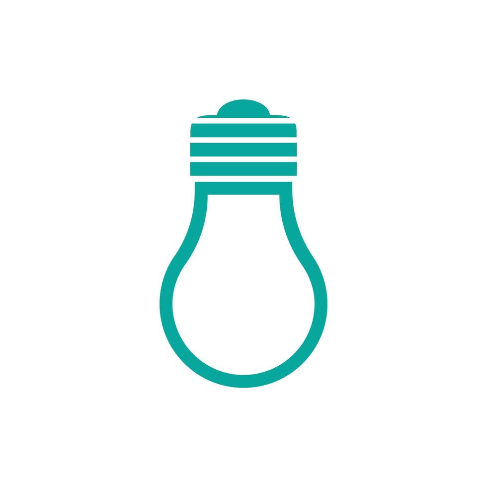 vecteur d'icône de conception de logo de lampe